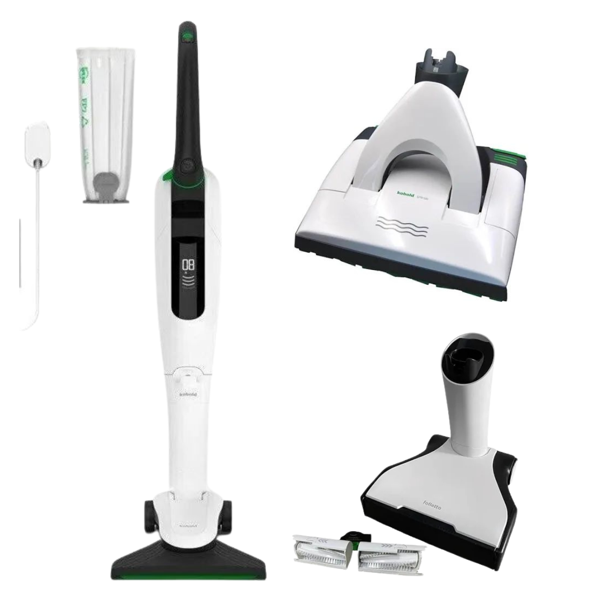 Folletto VK7 come nuovo combinazione con HD7 EB7 SP7