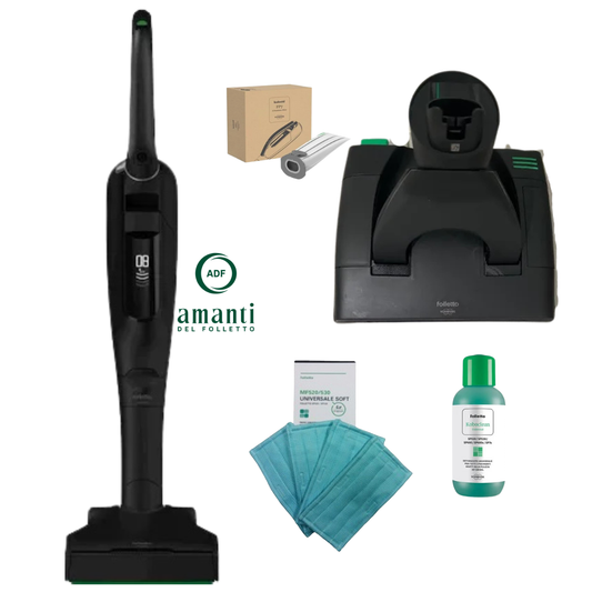 Folletto VK7s  Nuovo black con spazzola EB7 e Lavapavimenti SP7