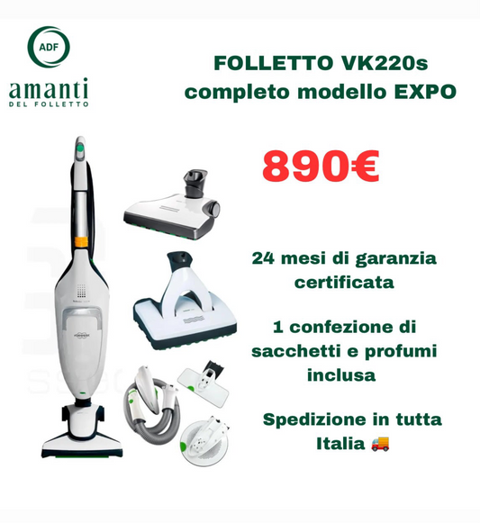 Folletto VK220s completo modello EXPO
