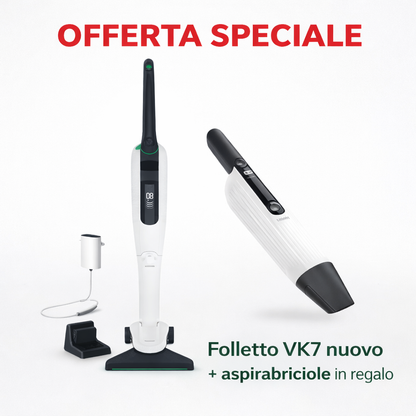 Folletto vk7 senza fili nuovo + aspirabriciole in regalo